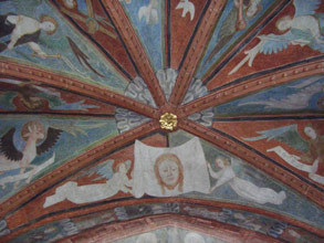 Kirchendecke in Niedereggenen im Markgräflerland. | Rechte: cittalino Niedereggenen